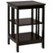 3-Tier MDF Side Table End Table Nightstand Storage 16x16x24 Inch